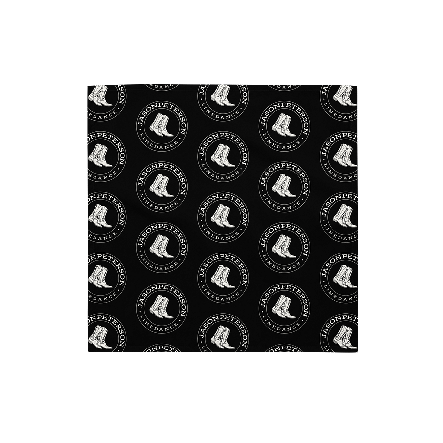 JPLinedance Black All-Over Bandana product image (1)
