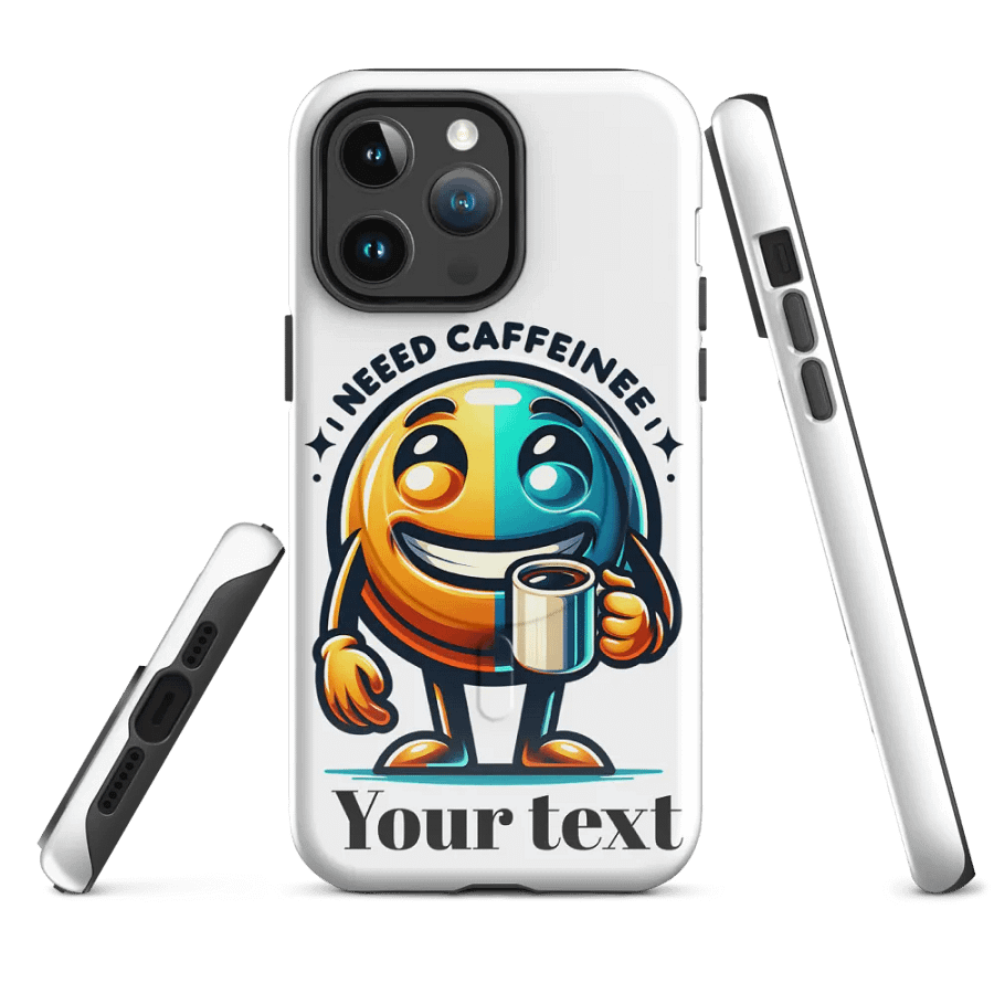 Joyful Cartoon Character Coffee Cup iPhone® Case product image (4)