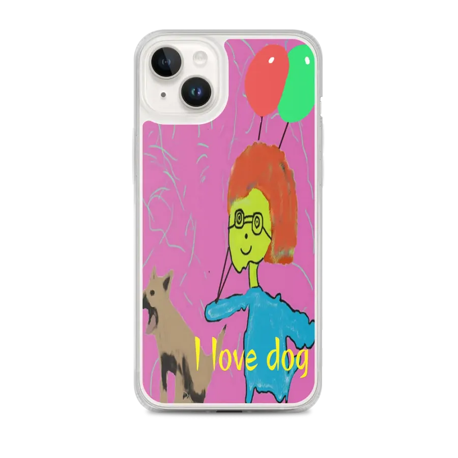 MagSafe® Clear Case for iPhone® : i love dog product image (1)