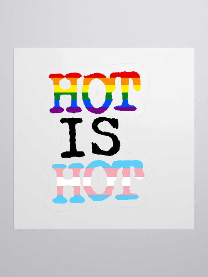 HOT IS HOT STICKER product image (1)