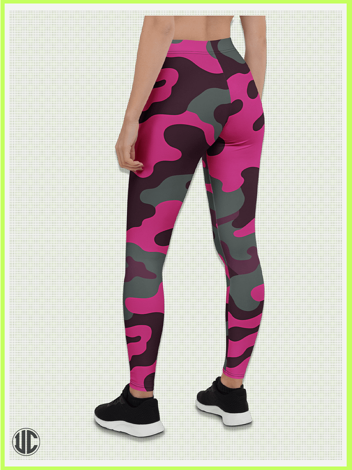 Savage Woodland Pink Camo – Women’s Leggings product image (2)