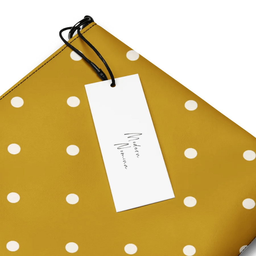 Mustard Yellow with Cream Dots Crossbody Bag product image (6)
