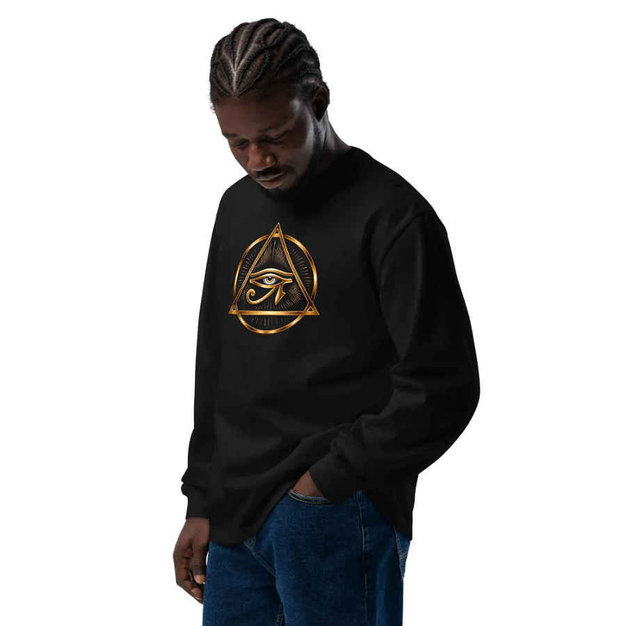 [Eye of Horus] - Unisex Premium Heavyweight Long Sleeve Shirt product image (13)