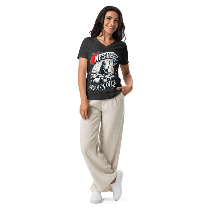 My Sheep Hear My Voice V-Neck T-Shirt product image (2)