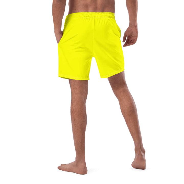 Plain Color Yellow Swim Trunks product image (2)