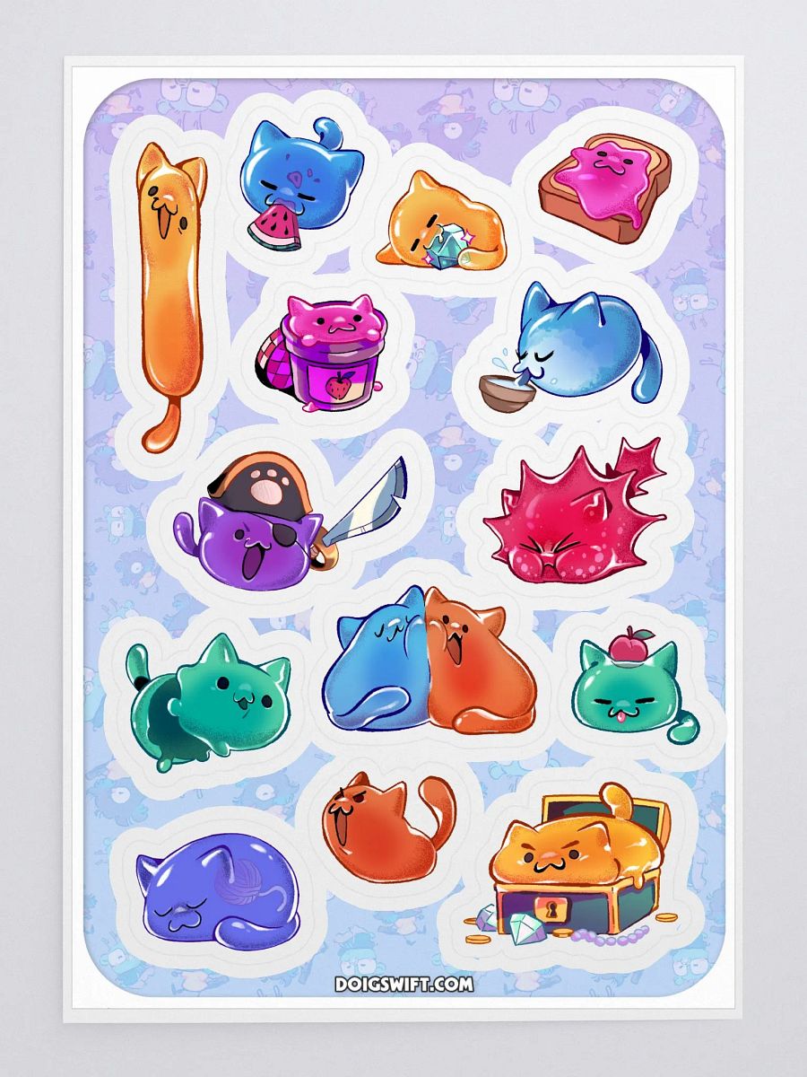 Jelly Cat Sticker Sheet product image (3)