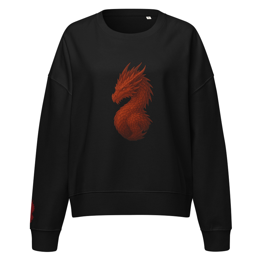 🔴100% Organic Cotton - Red Dragon – Flamekeeper's Creed Sweater product image (1)