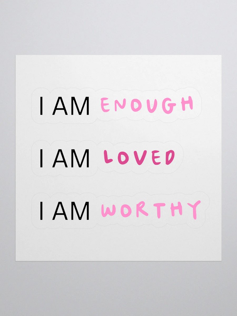 I am loved sticker product image (1)