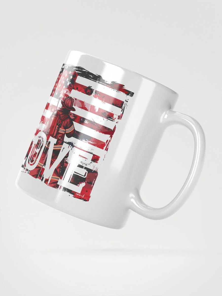 American Flag Firefighter Love Mug product image (3)