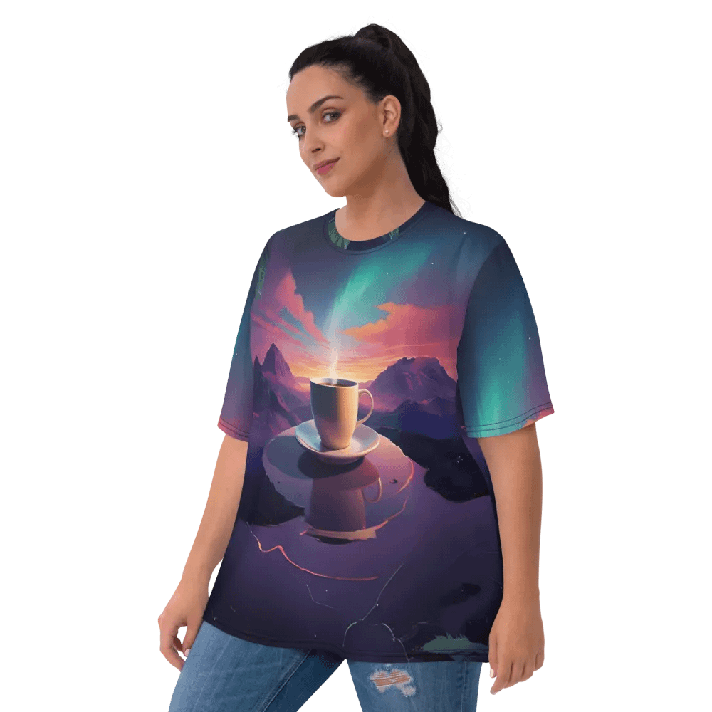 Coffee Sunset All Over Print T-shirt product image (9)