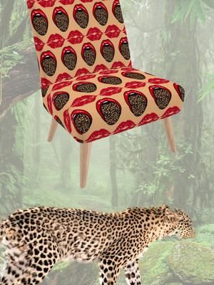 Leopard Tongue Occasional Chair by PKD #leopardprint #homedecor #homeinteriors #occasionalchair #chairs 
