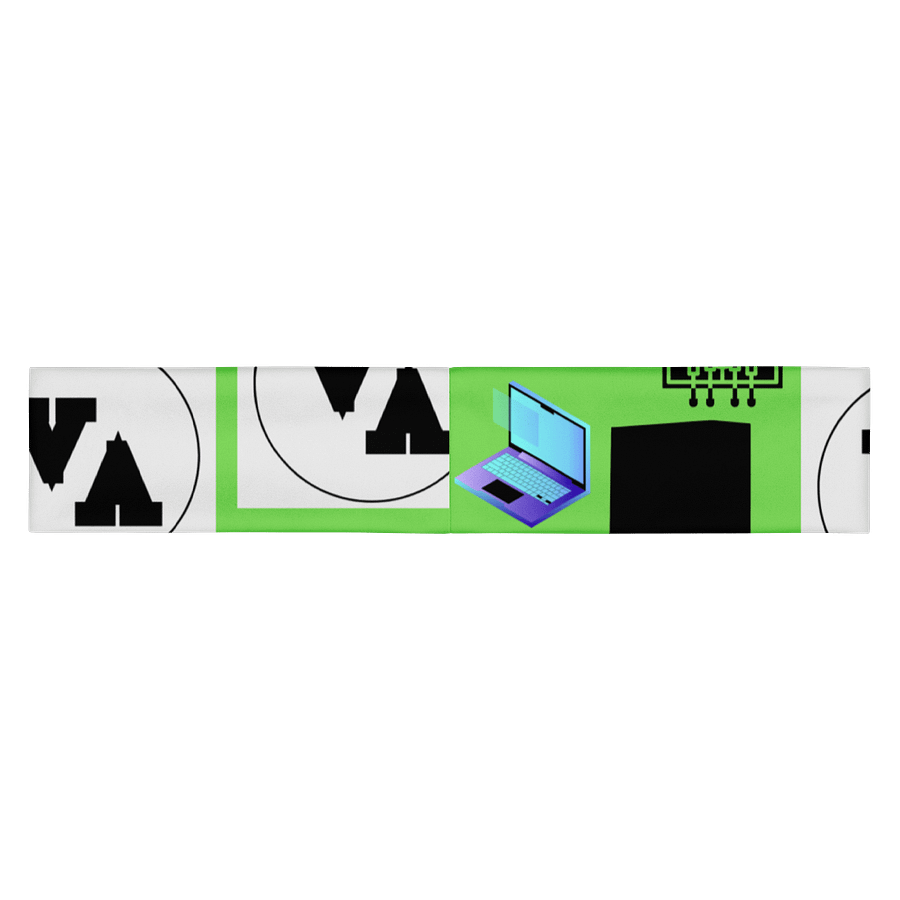 VA-Green All-Over Print Headband product image (2)