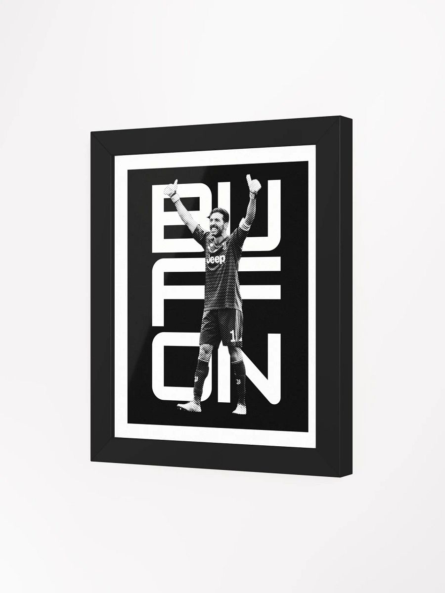 Gianluigi Buffon BW Juventus Name Art Framed Print product image (4)