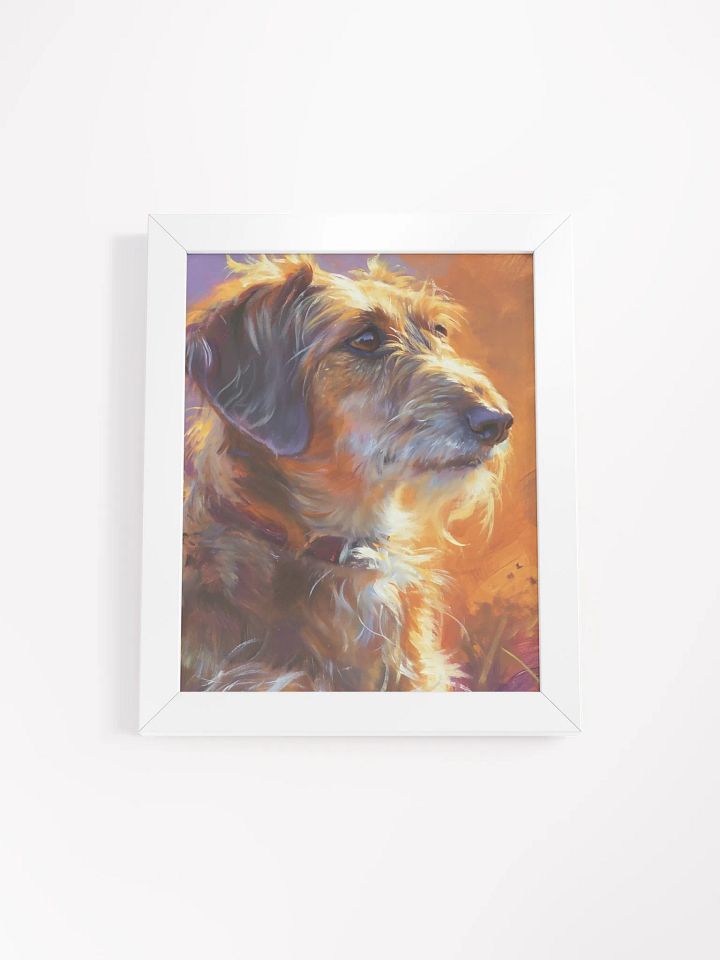 Contemplative Terrier Framed Art Print product image (1)