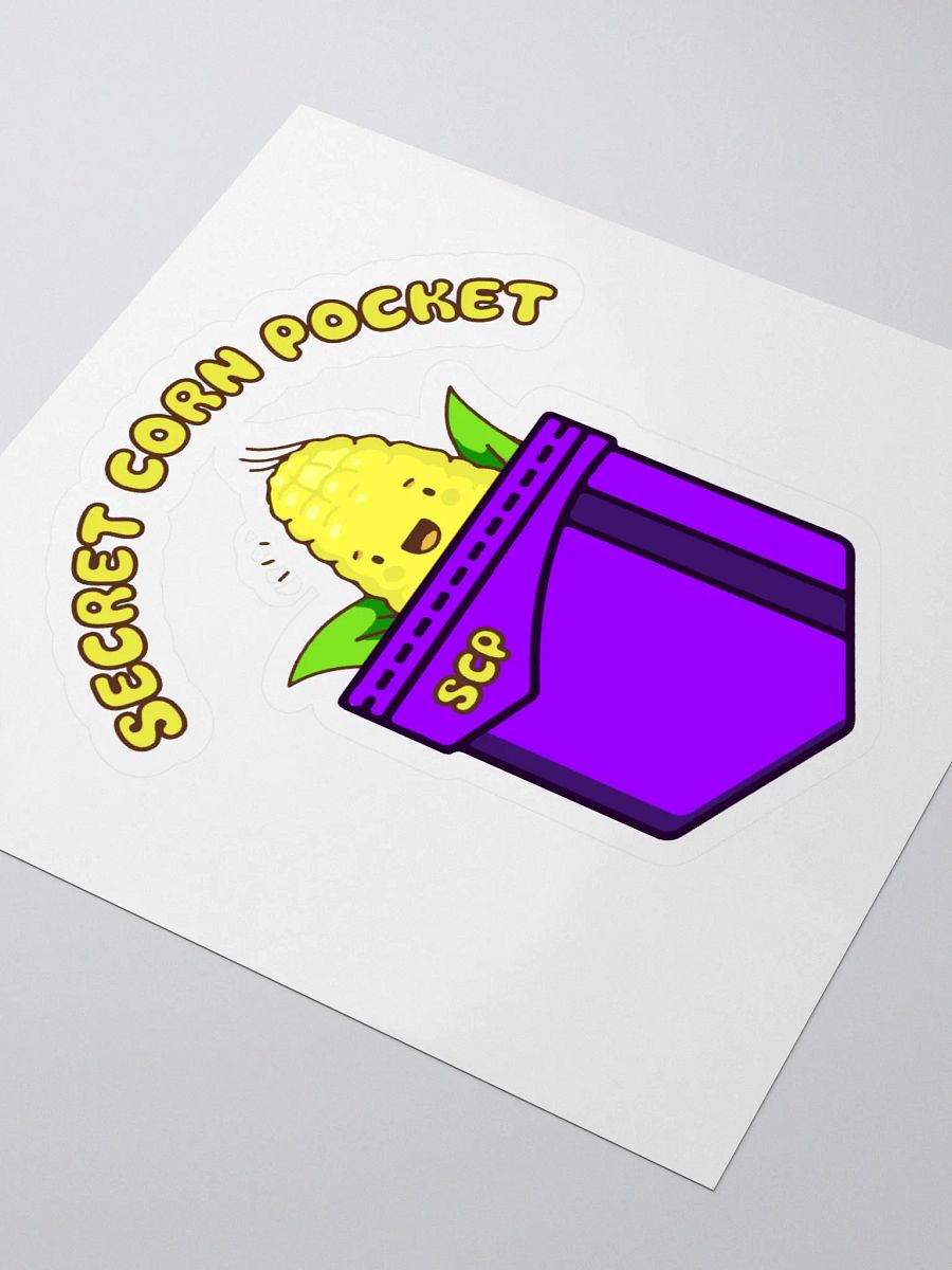 Secret corn pocket sticker product image (3)
