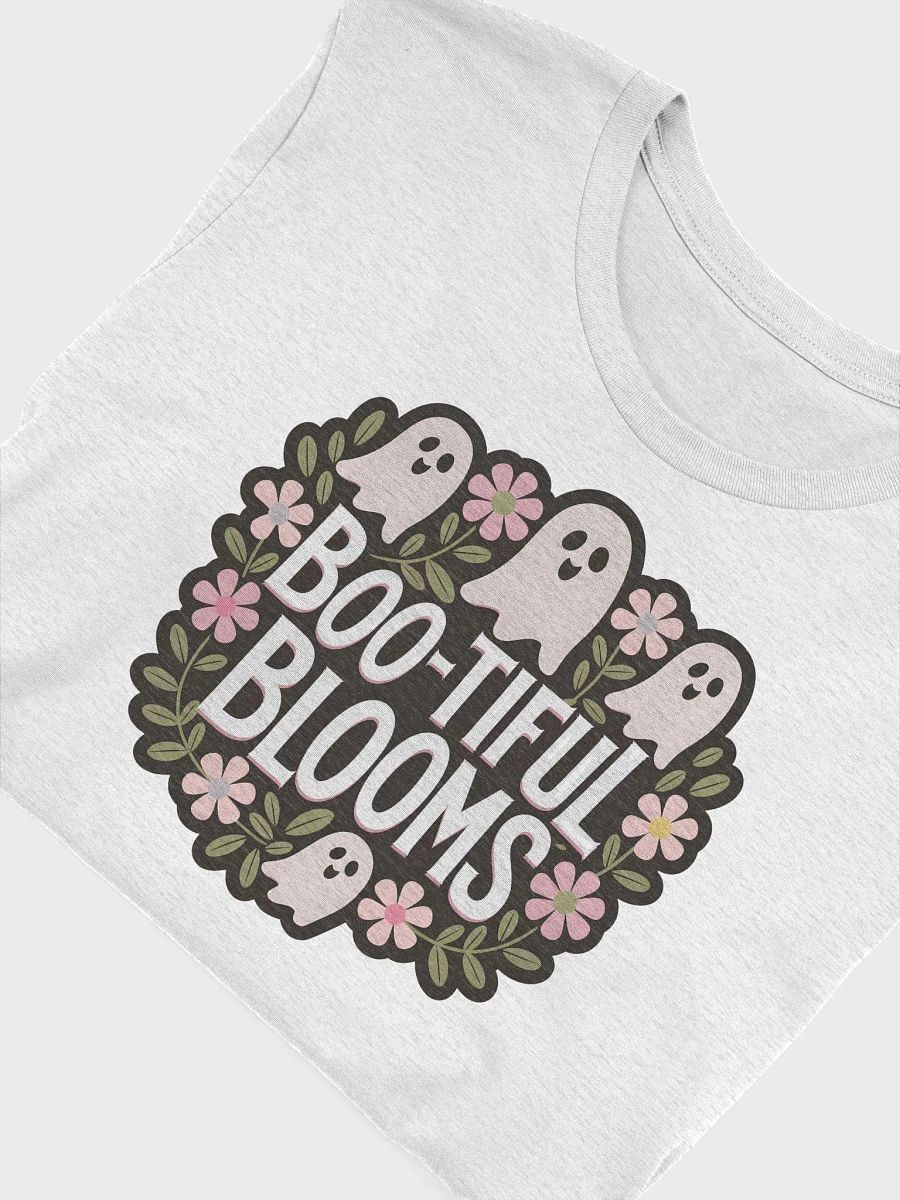 “Boo-tiful Blooms” t-shirt, Halloween humor t-shirt, Spooky vibes clothing, Cheeky ghost design, Funny Halloween outfit, Humorous ghost tee, Unique Halloween shirt, Ghost and flower design, gift idea product image (5)