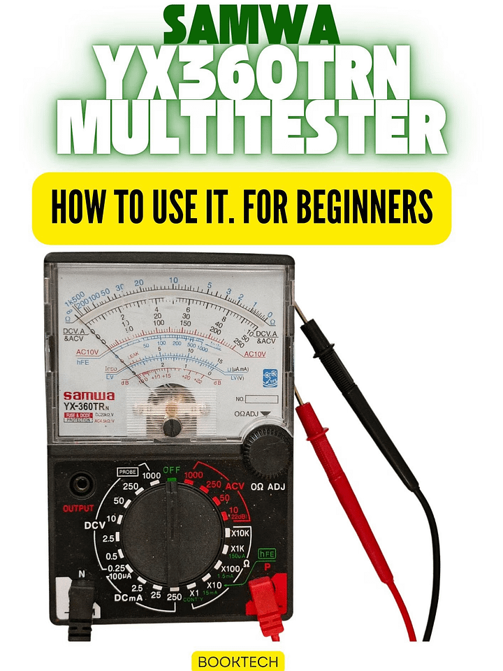 eBook - SAMWA YX 360 TRN Analog Multimeter/Multitester: How to use it. For beginners product image (1)