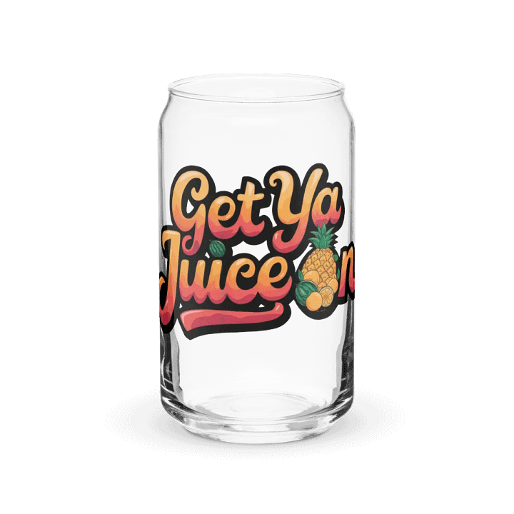 Get Ya Juice On Can-Shaped Glass with or without Lid and Straw product image (2)