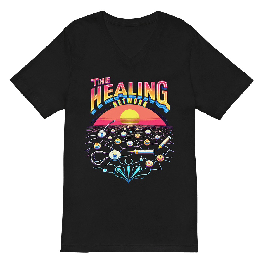 Sunset Healing Network V-Neck Tee product image (2)