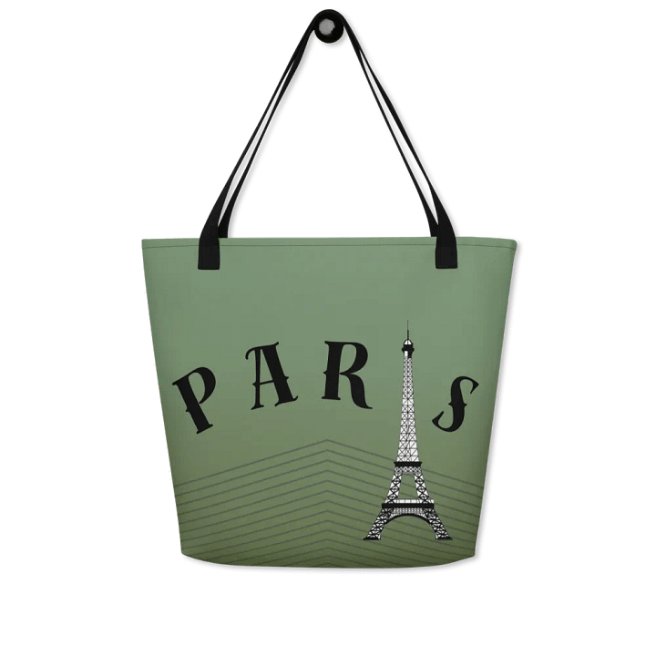 All-Over Print Large Tote Bag w/ Pocket - Paris product image (1)