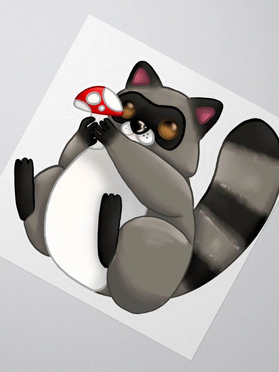 Cute Racoon sticker product image (2)