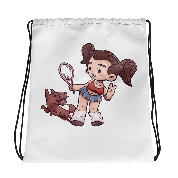 She and Her Pet | Drawstring Bag product image (1)