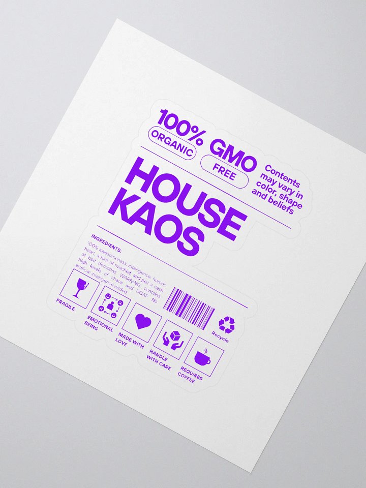 Organic Kaos Iconic Stickers product image (2)