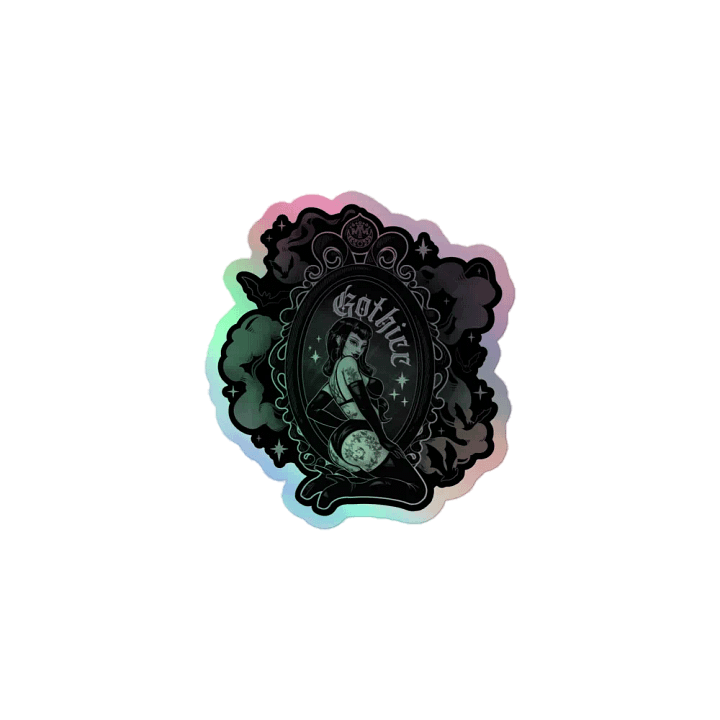 𝖌𝖔𝖙𝖍𝖎𝖈𝖈 holographic sticker product image (1)