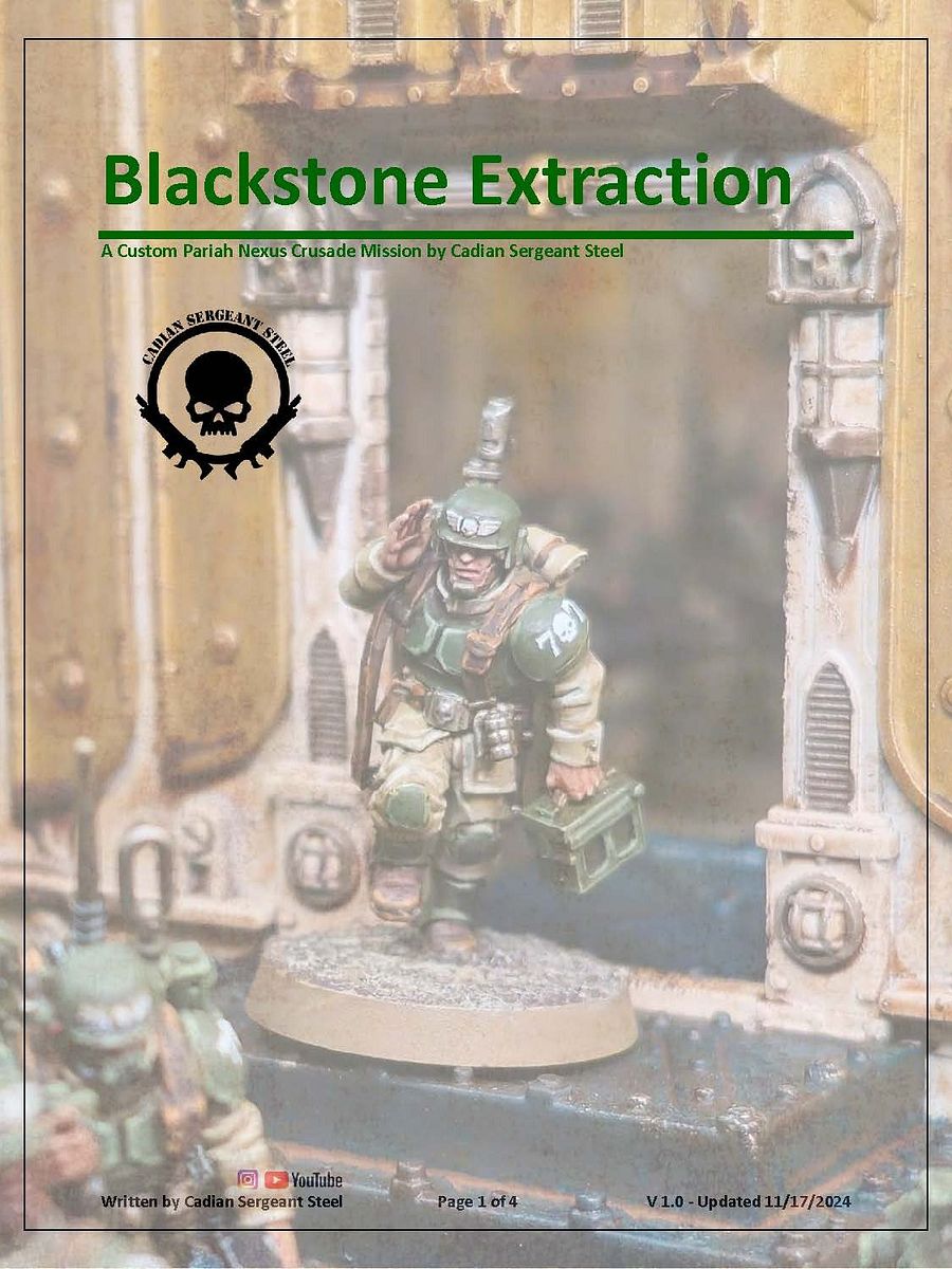 Blackstone Extraction - Custom Pariah Nexus Crusade Mission product image (1)