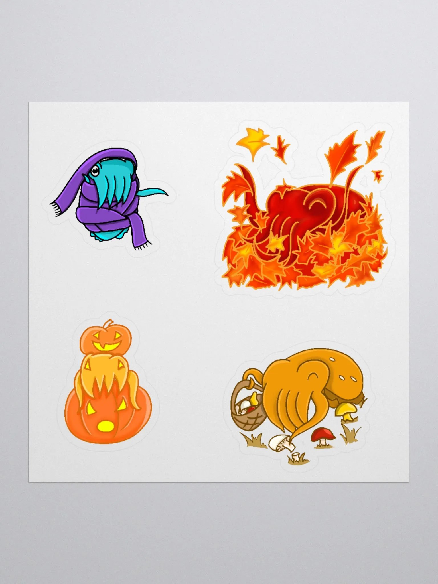 Fall Cuttlefish Stickers product image (2)