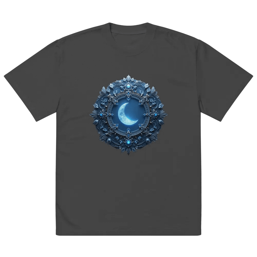 Celestial Crescent Moon Oversized T-Shirt product image (2)