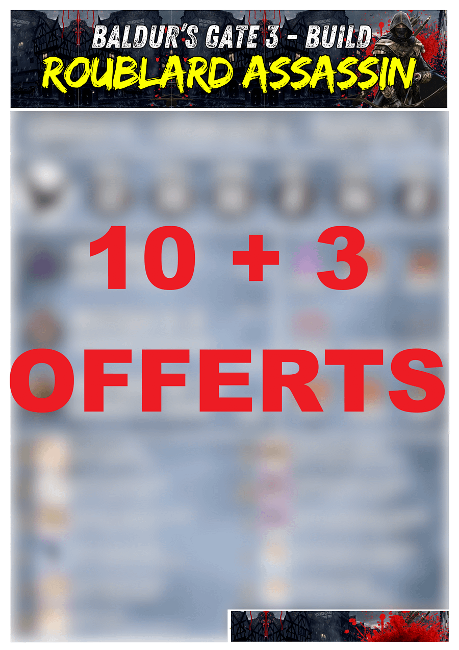 PACK de 13 Builds Baldur's Gate 3 product image (1)