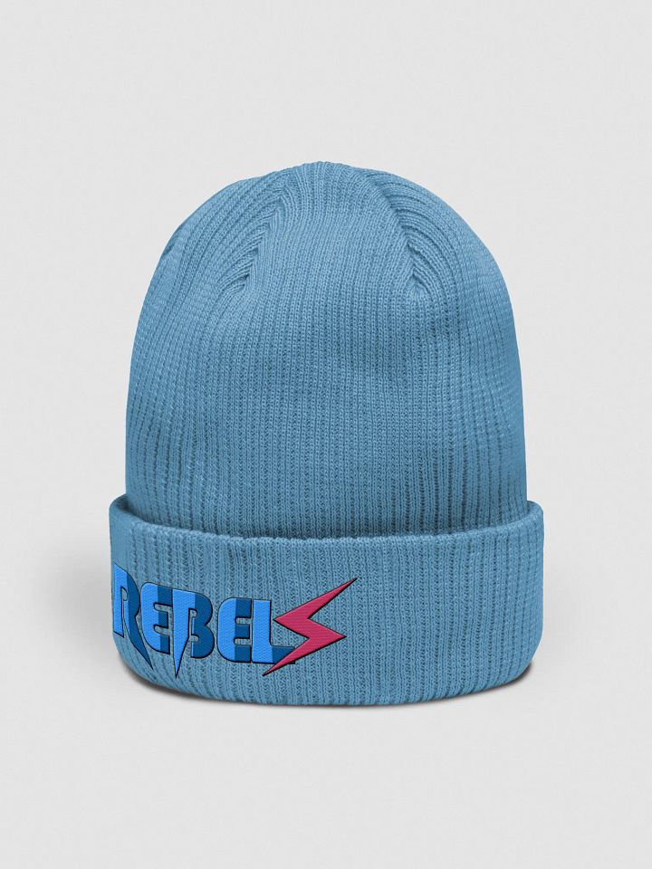 Beanie | Sky Blue w/ blue & pink product image (2)