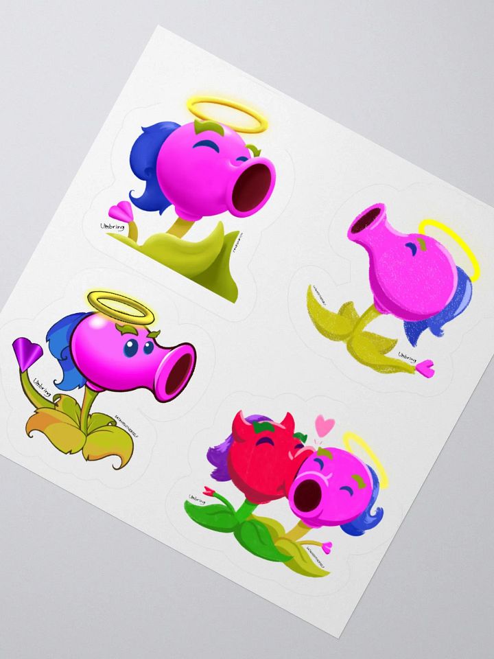 Angel Pea Sticker Sheet product image (2)