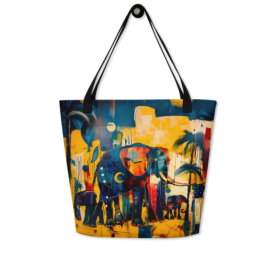 Tote Bag: Elephant Africa Abstract Art Elephant Family Abstraction Design product image (8)