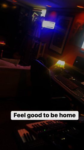Feel good to be home!! #homesweethome #Falcons #studio #homestudio