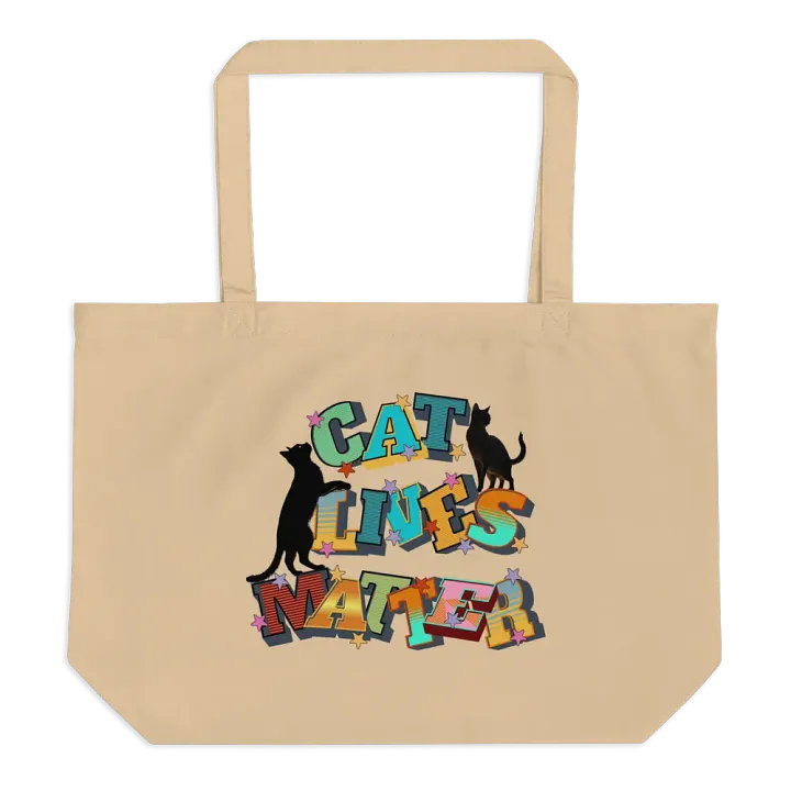 Cat Lives Matter Feline Statement Eco Tote product image (1)