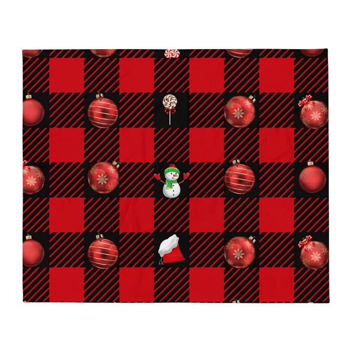 Christmas Trinkets In A Pattern Design Blanket product image (2)