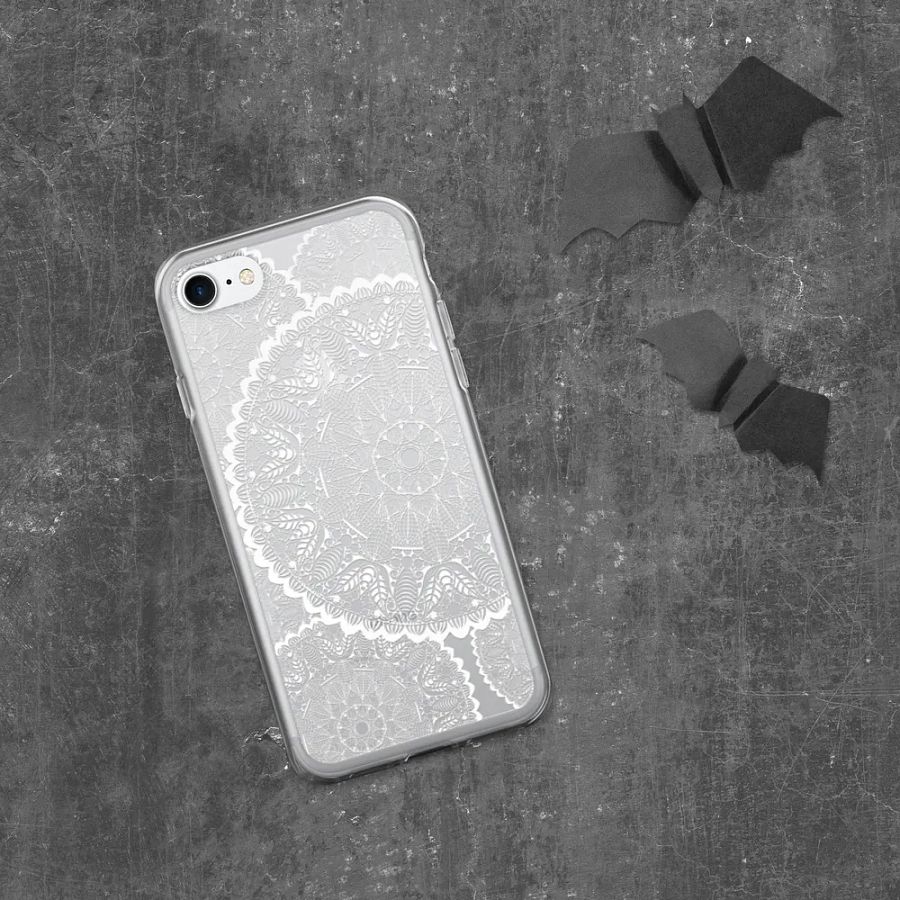 White Lace mandala Phone Case product image (8)