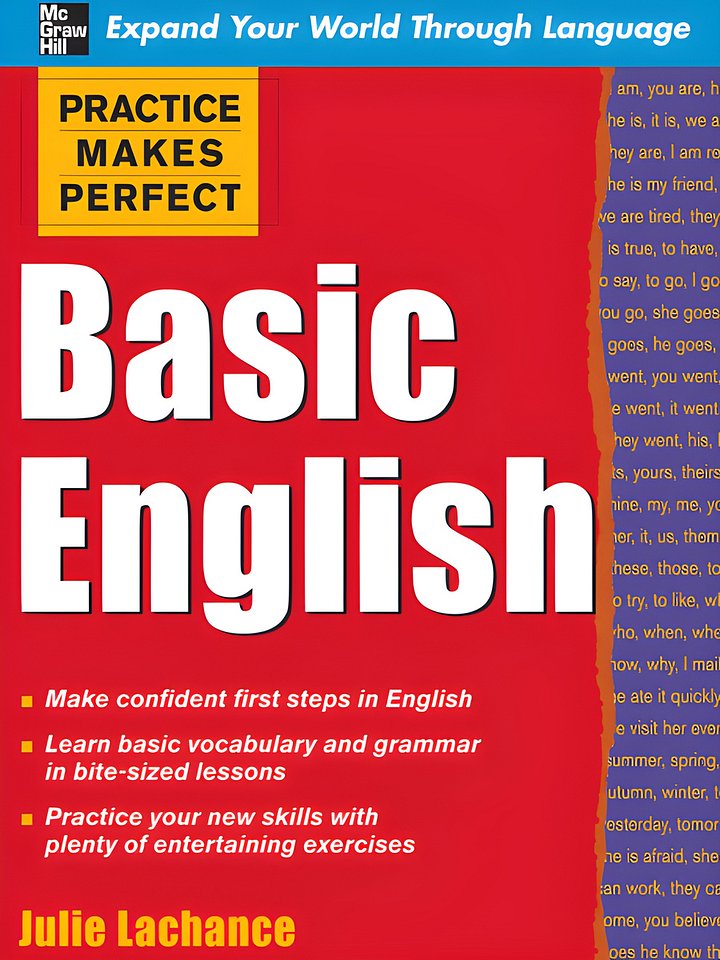 Practice Makes Perfect: Basic English, Premium Fourth Edition product image (1)