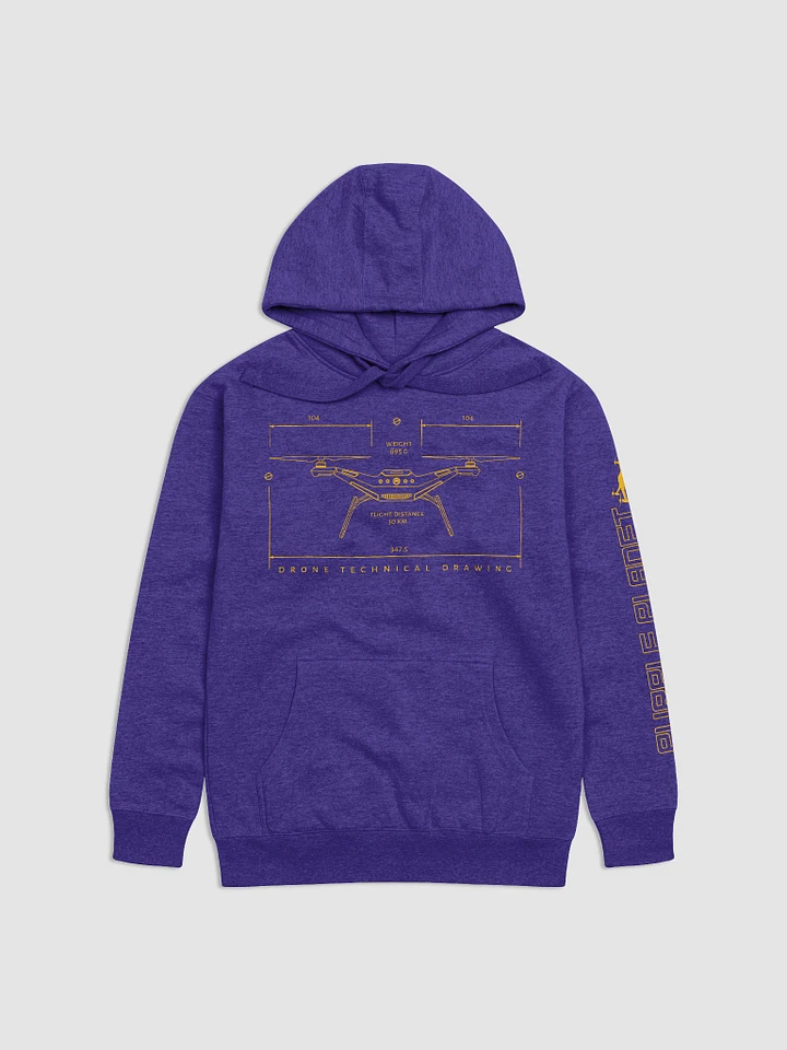 Drone Technical Drawing Hoodie product image (3)