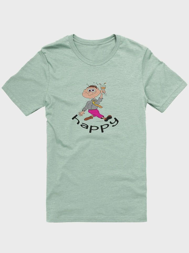Cheerful Cartoon Character Toasting T-Shirt product image (9)
