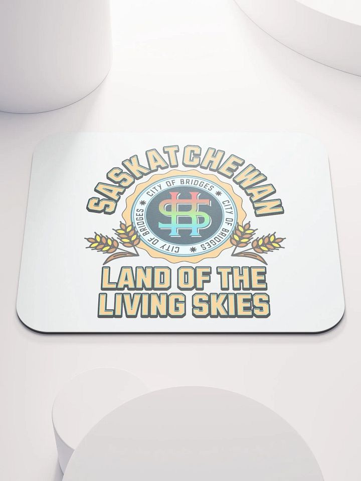 Saskatchewan Land Of The Living Skies Emblem Mouse Pad product image (2)