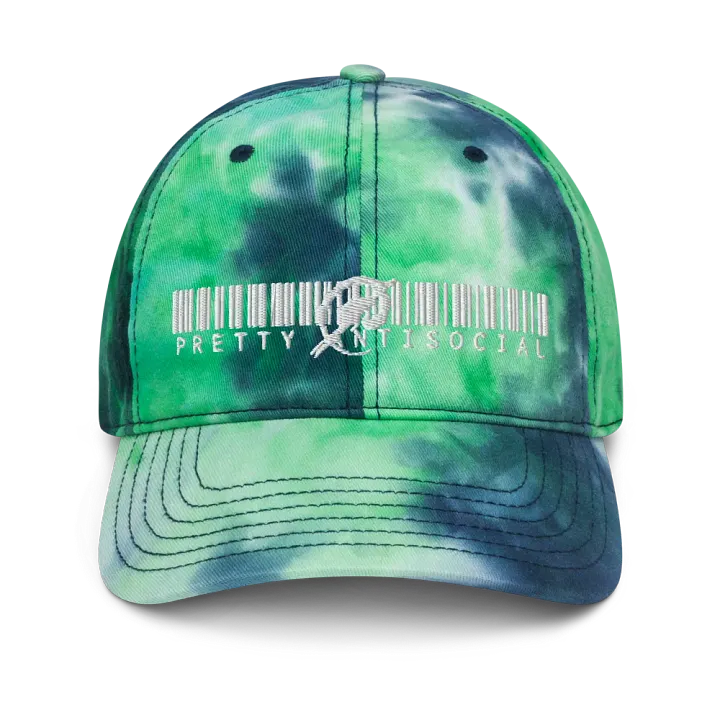 PASP Tie-Dye Barcode Logo Hat – Groovy Meets Rebellious product image (1)