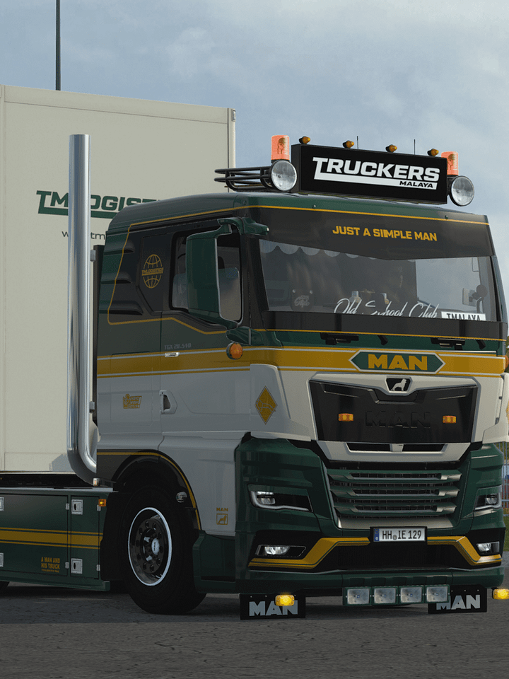 ETS2 - MAN TGX 2020 GN, GM, GX + Multicolor Skin (Gloss & matte color) for SCS & New RIGID & Trailer by KAST product image (1)