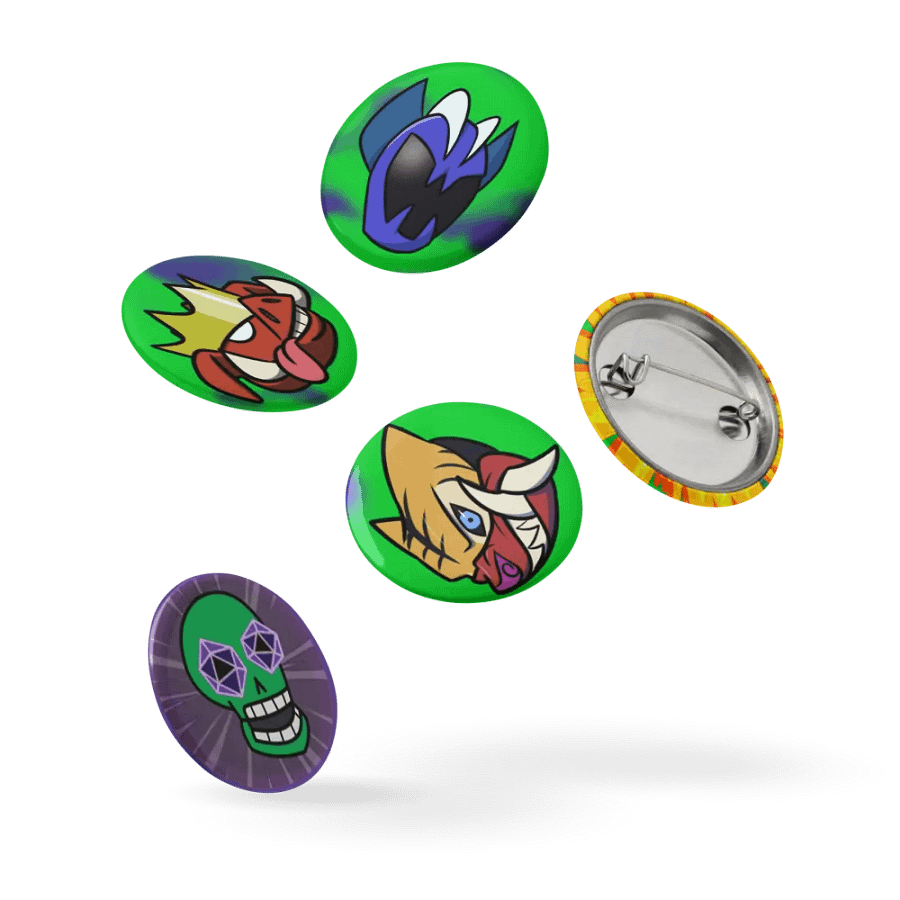 Green Villain Pins! product image (9)