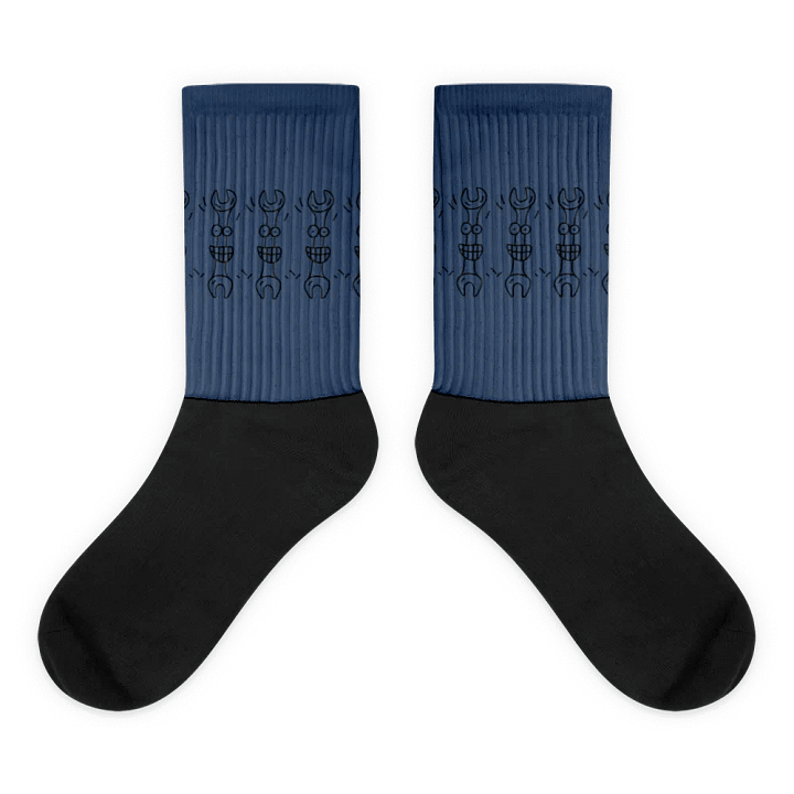Smiling Wrench Pattern Sublimated Socks product image (1)