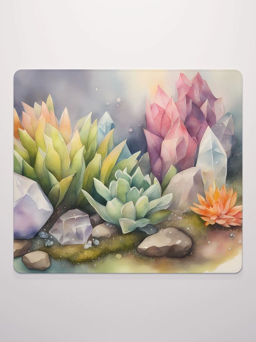 Succulents and Crystals, Of Course, Gaming Mouse Pad, 2 Sizes product image (2)