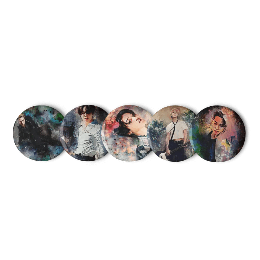 BTS - Jimin set of Buttons 2 - Designed by ChimberArt product image (4)