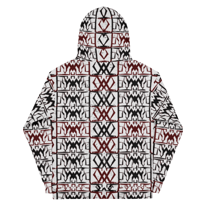 Crimson Geometry / "Woli-Vuitton: Unisex Hoodie product image (2)